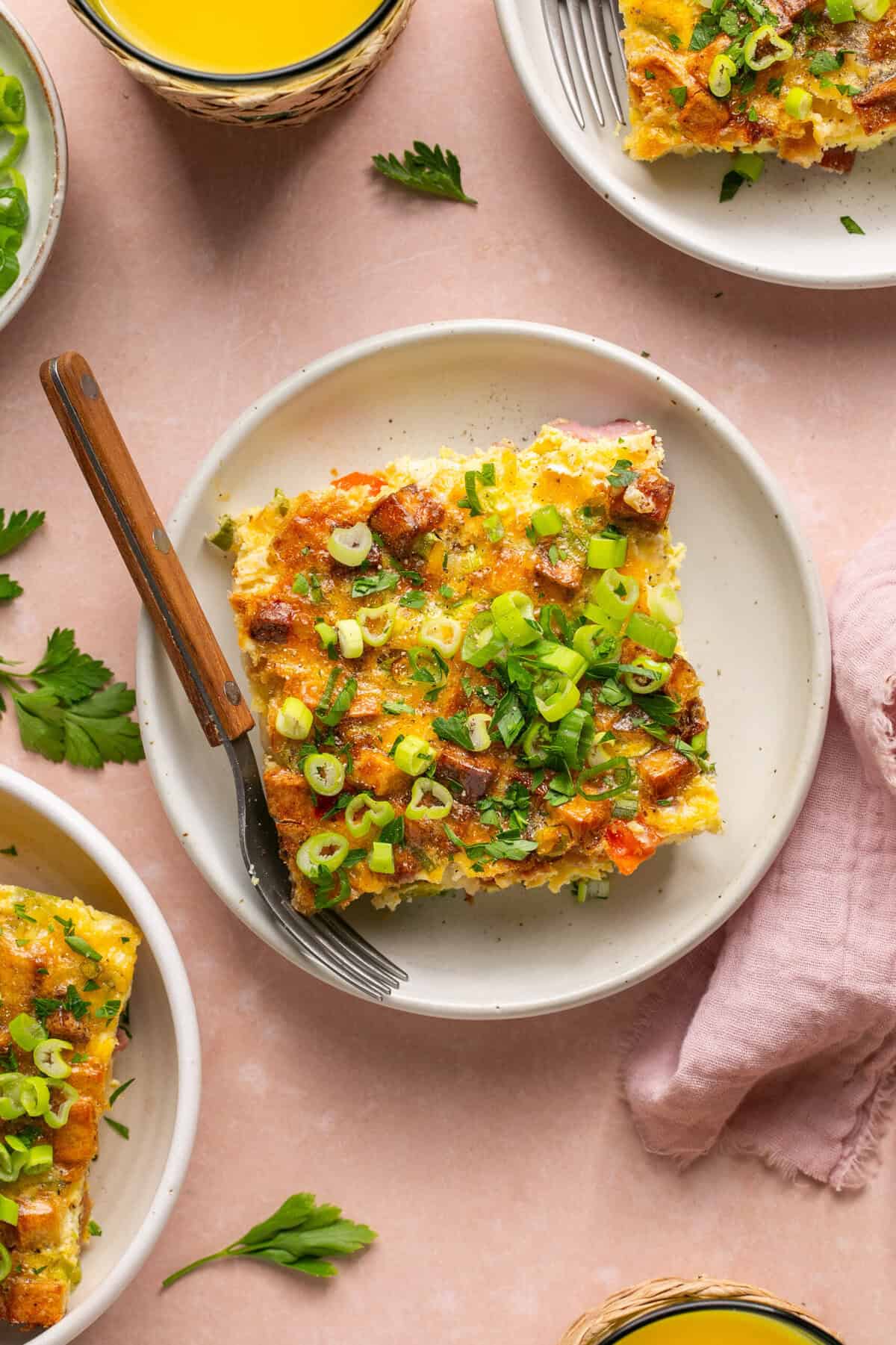 Breakfast Casserole with Ham - All the Healthy Things