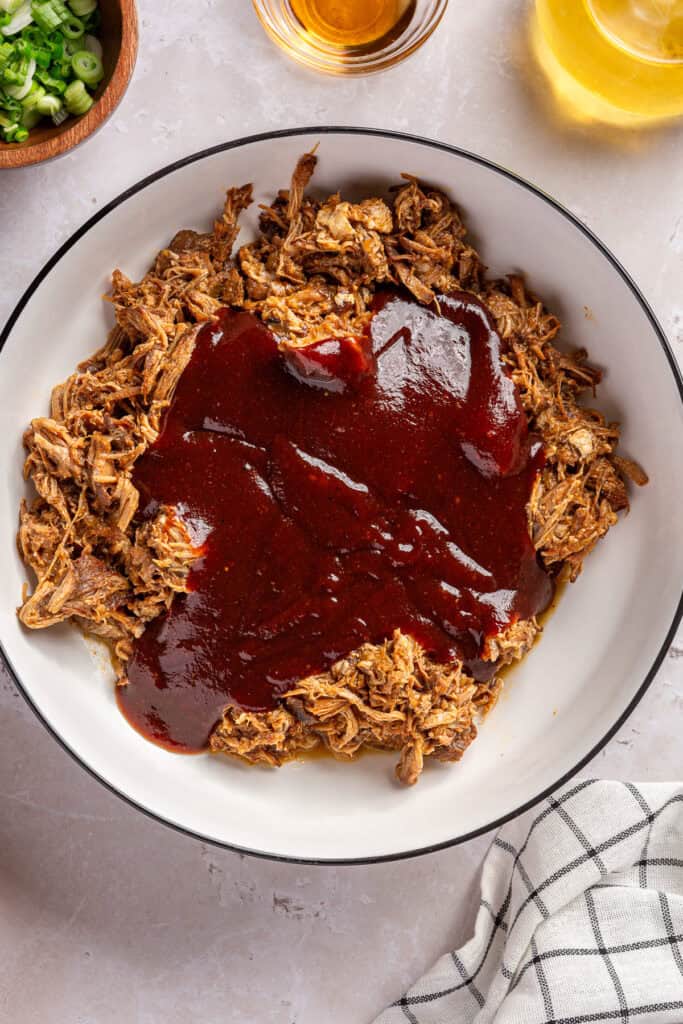 pulled pork with bbq sauce