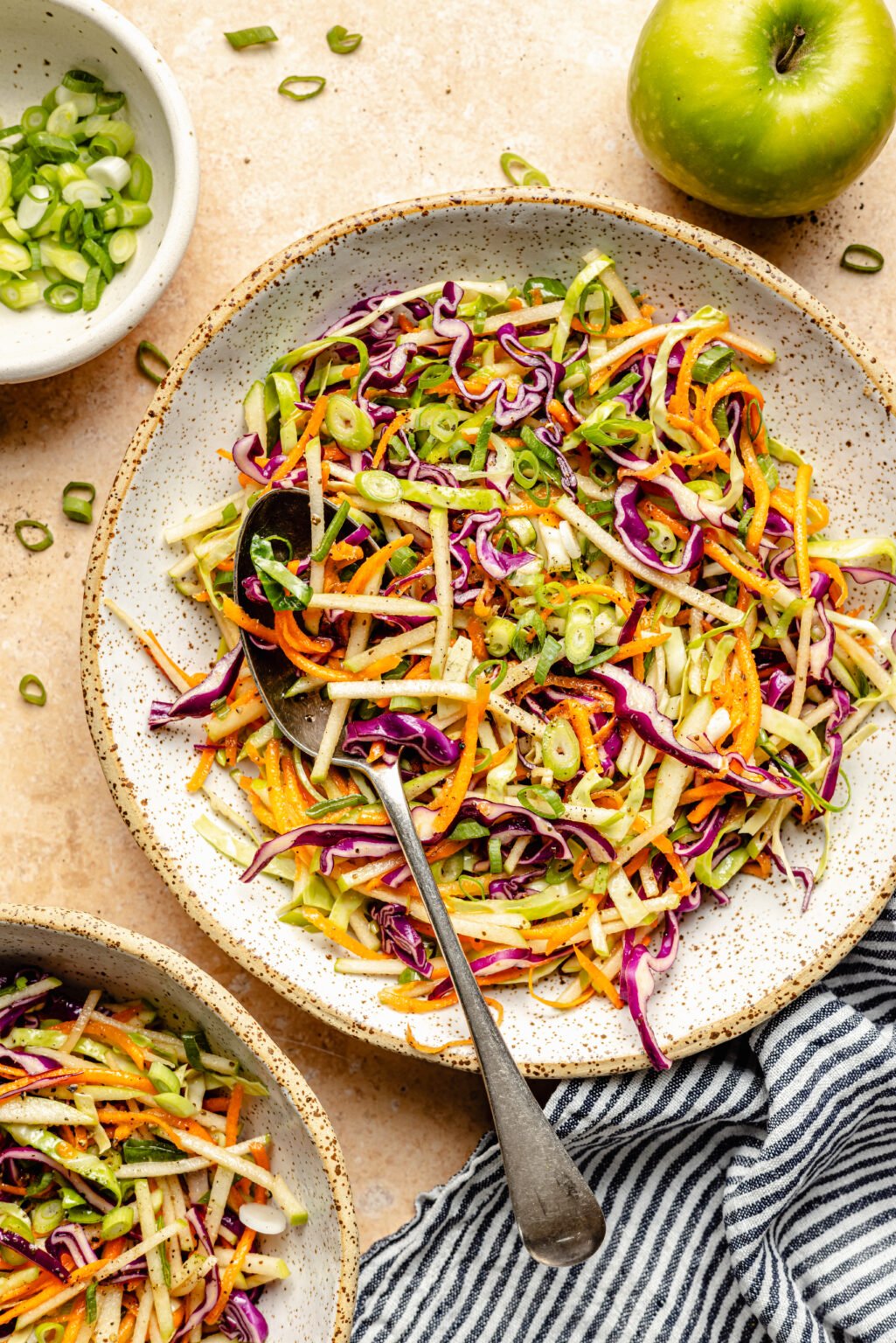 Sweet and Tangy Apple Slaw - All the Healthy Things