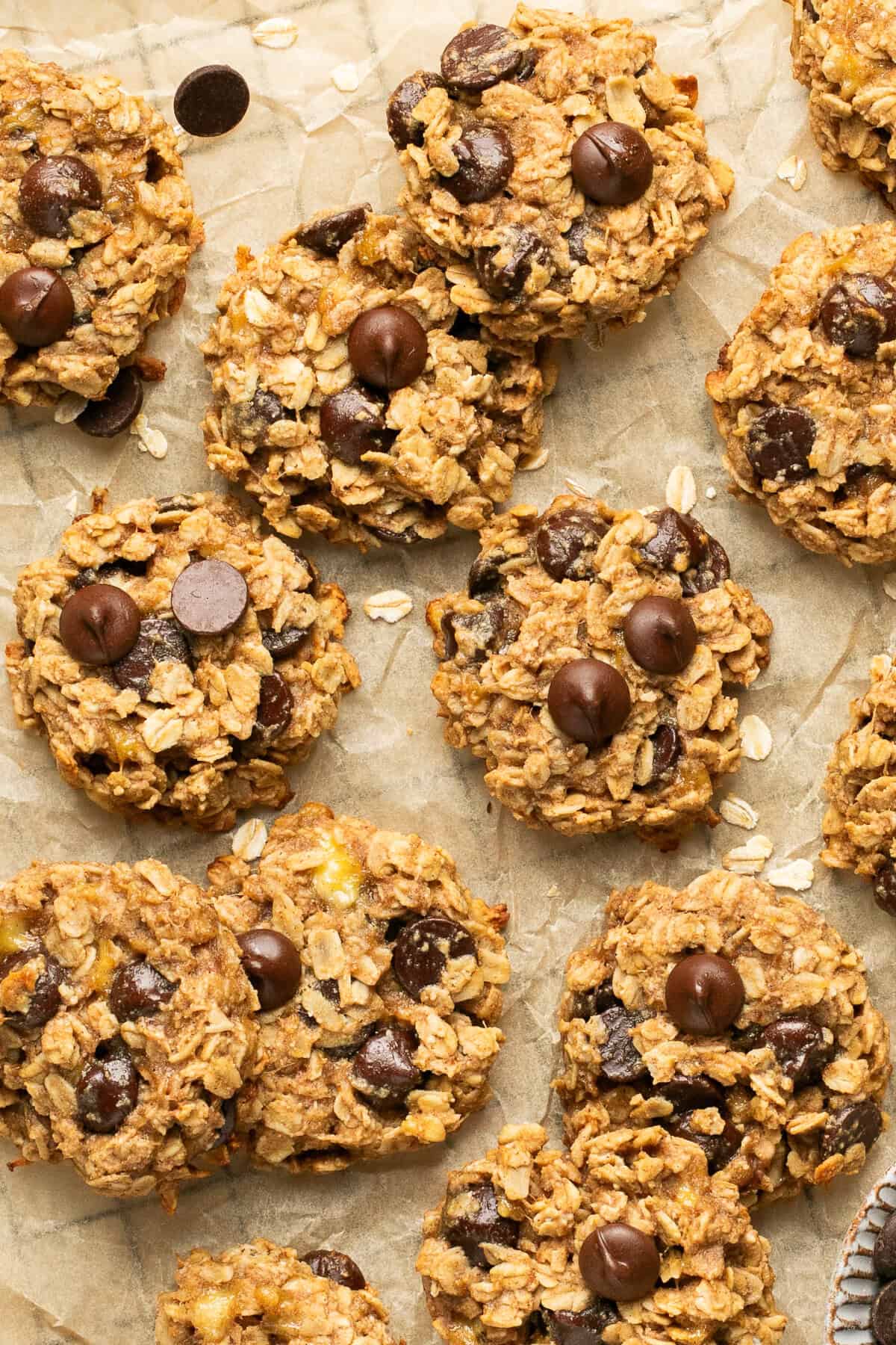 breakfast cookies on parchment paper