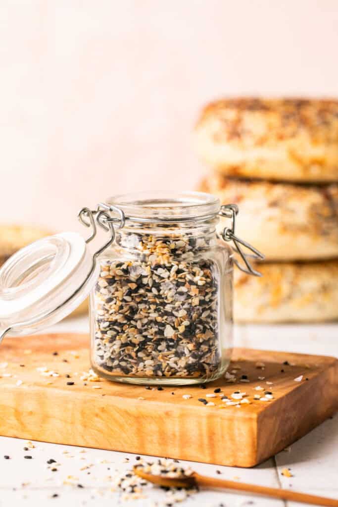 everything bagel seasoning in jar