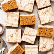 Pumpkin Cake with Brown Butter Cream Cheese Frosting
