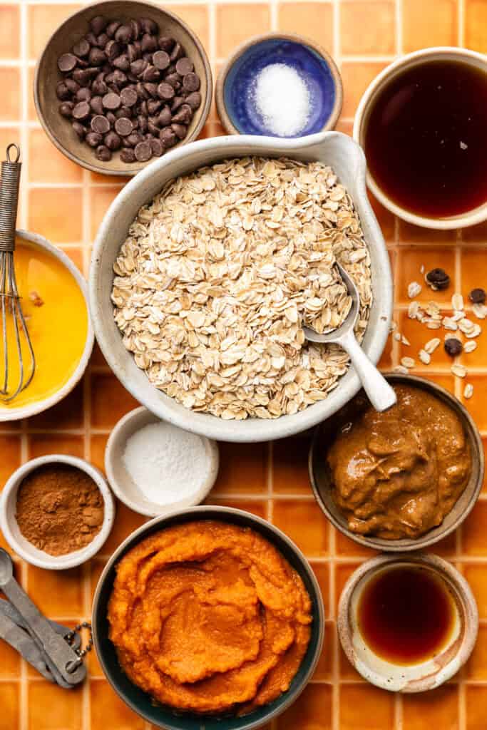 pumpkin oatmeal bar ingredients