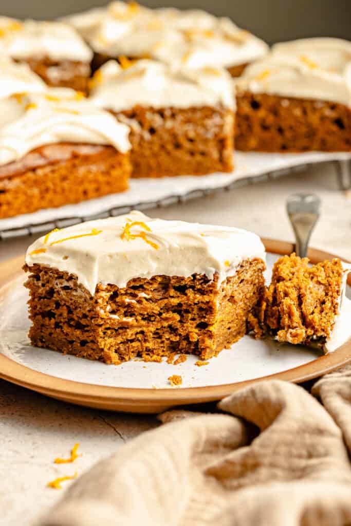 sweet potato cake on plate