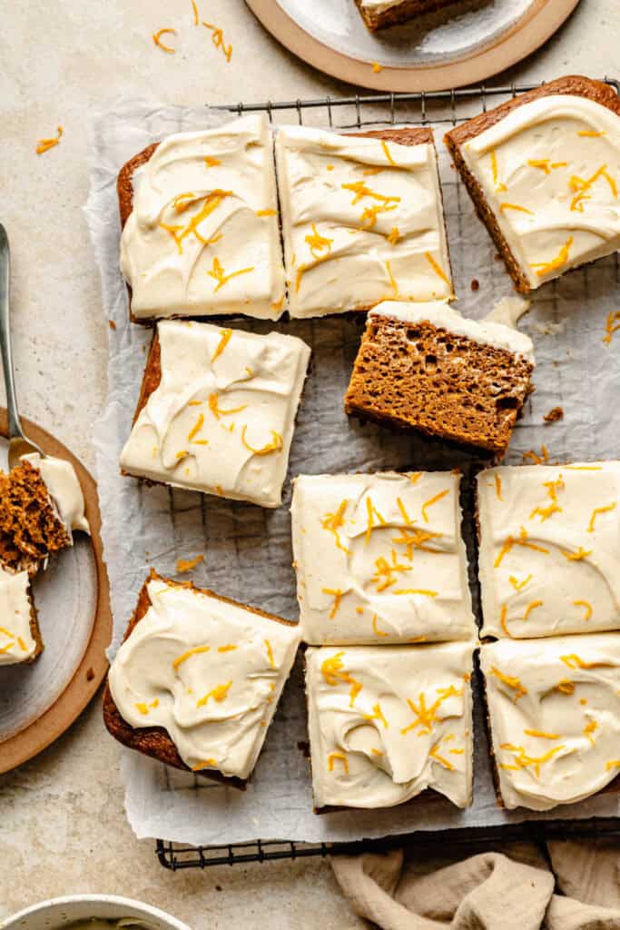 slices of sweet potato cake