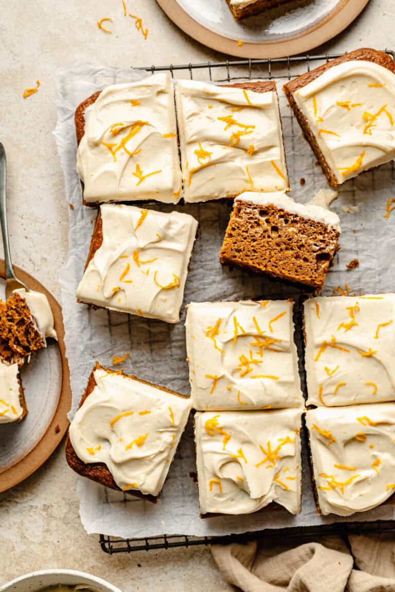 slices of sweet potato cake