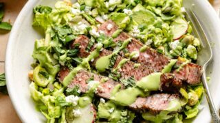 steak salad with green goddess dressing 7-9 Years