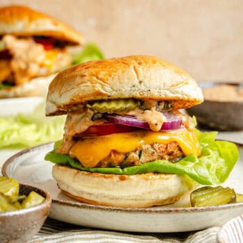 hidden veggie burger on plate