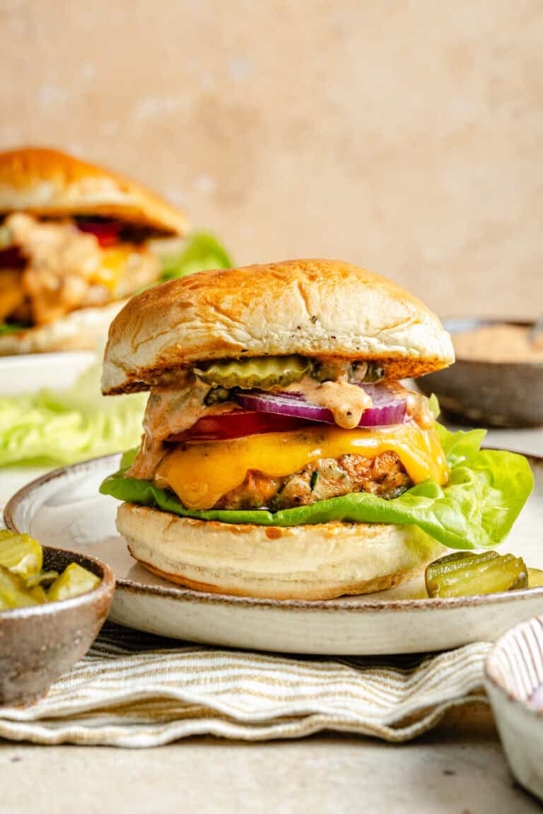 hidden veggie burger on plate