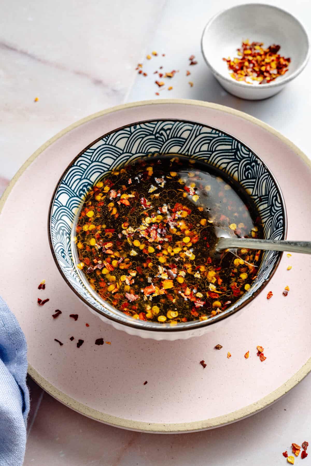 stir fry sauce in small bowl with spoon