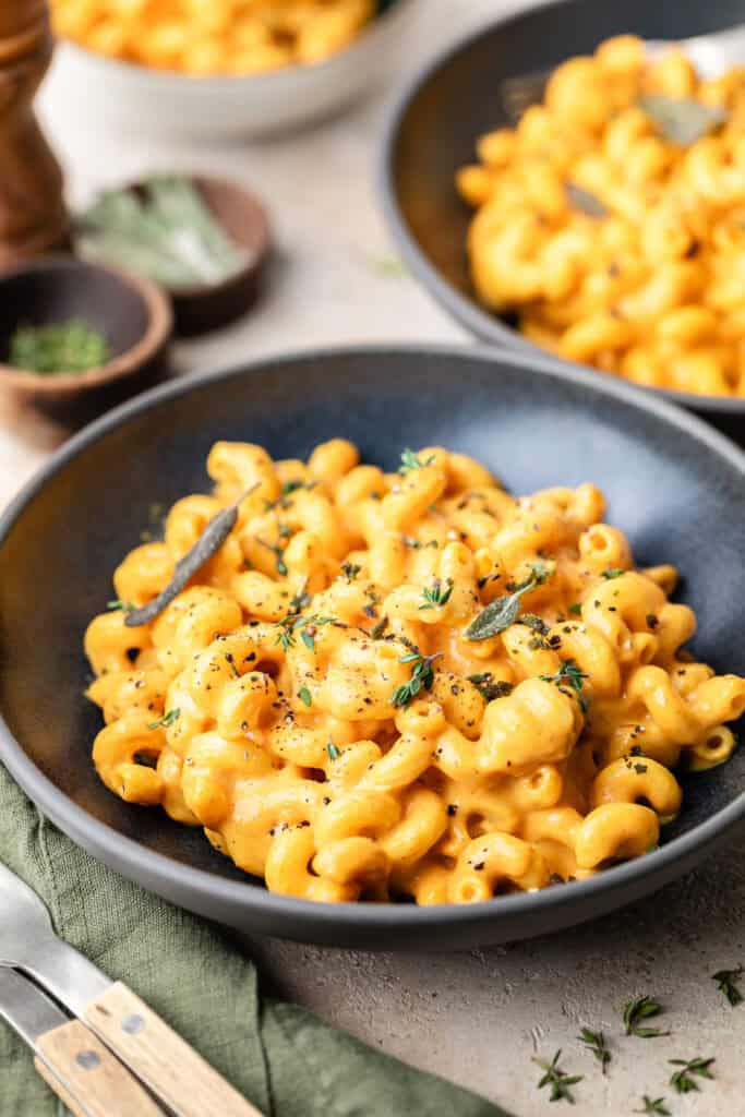 pumpkin Mac and cheese in a bowl