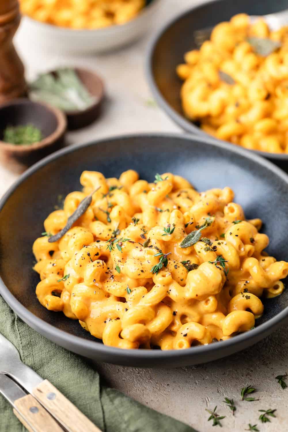 pumpkin Mac and cheese in a bowl