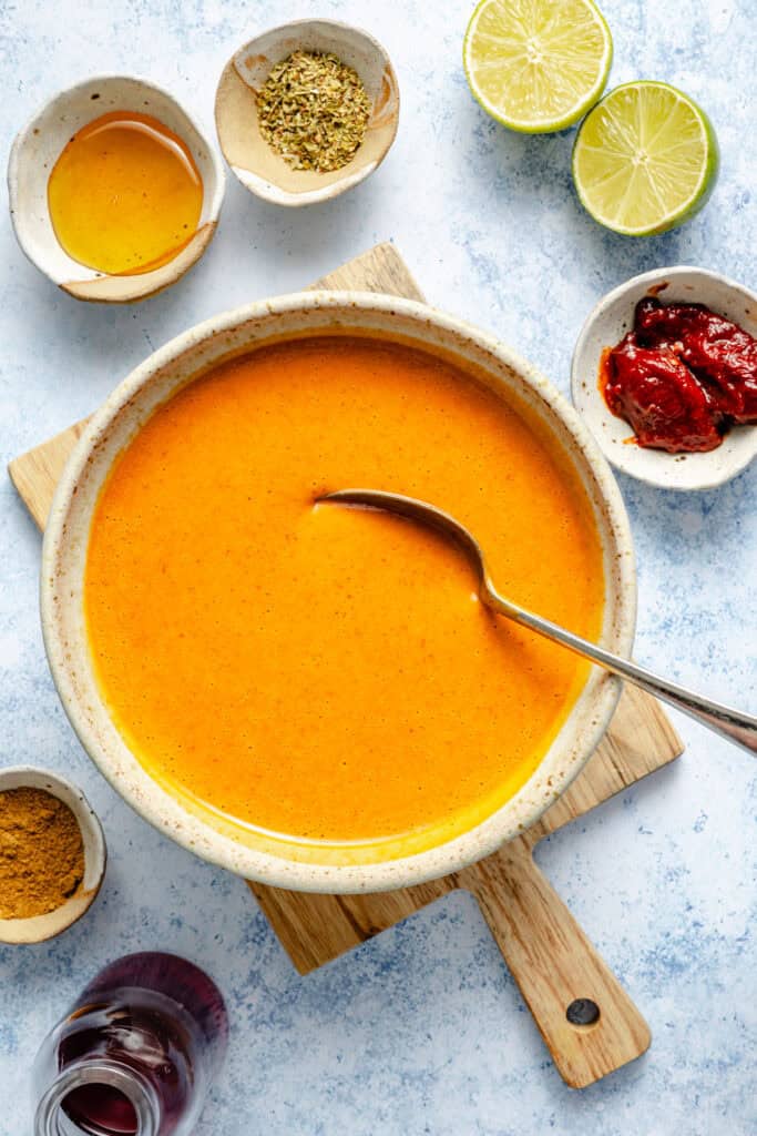 chipotle dressing in bowl