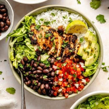 chipotle chicken in bowl