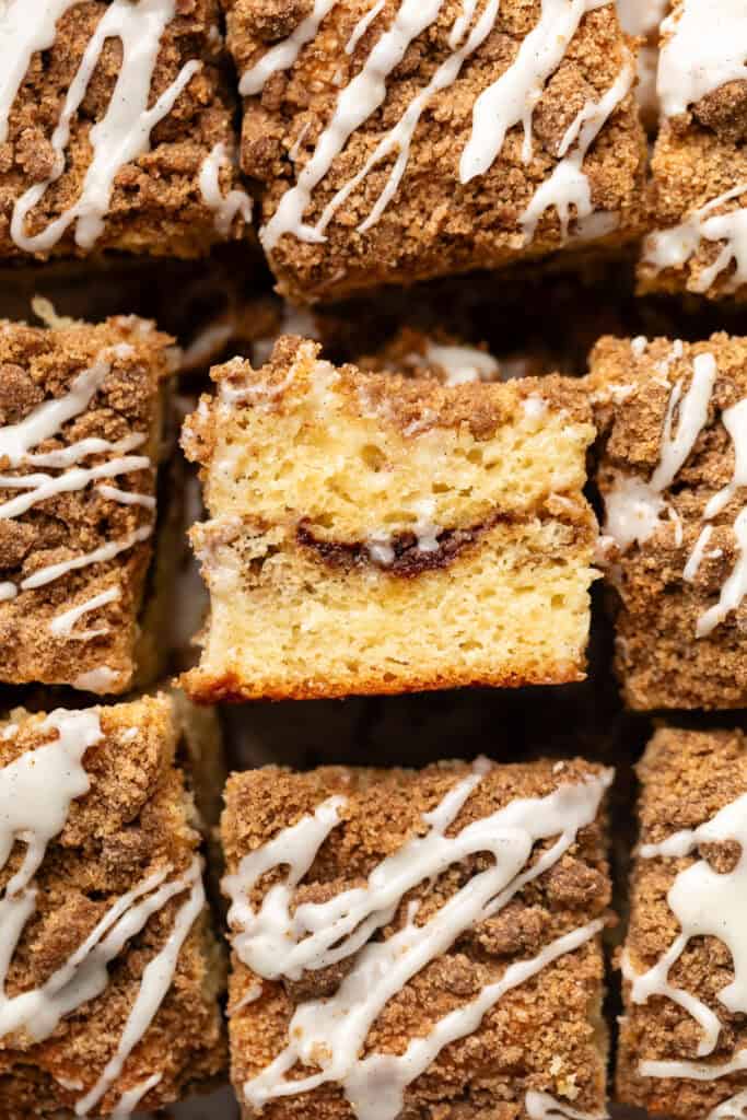 slice of greek yogurt coffee cake
