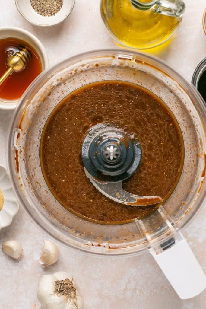 dressing in food processor
