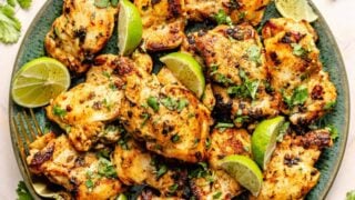cilantro lime chicken in platter
