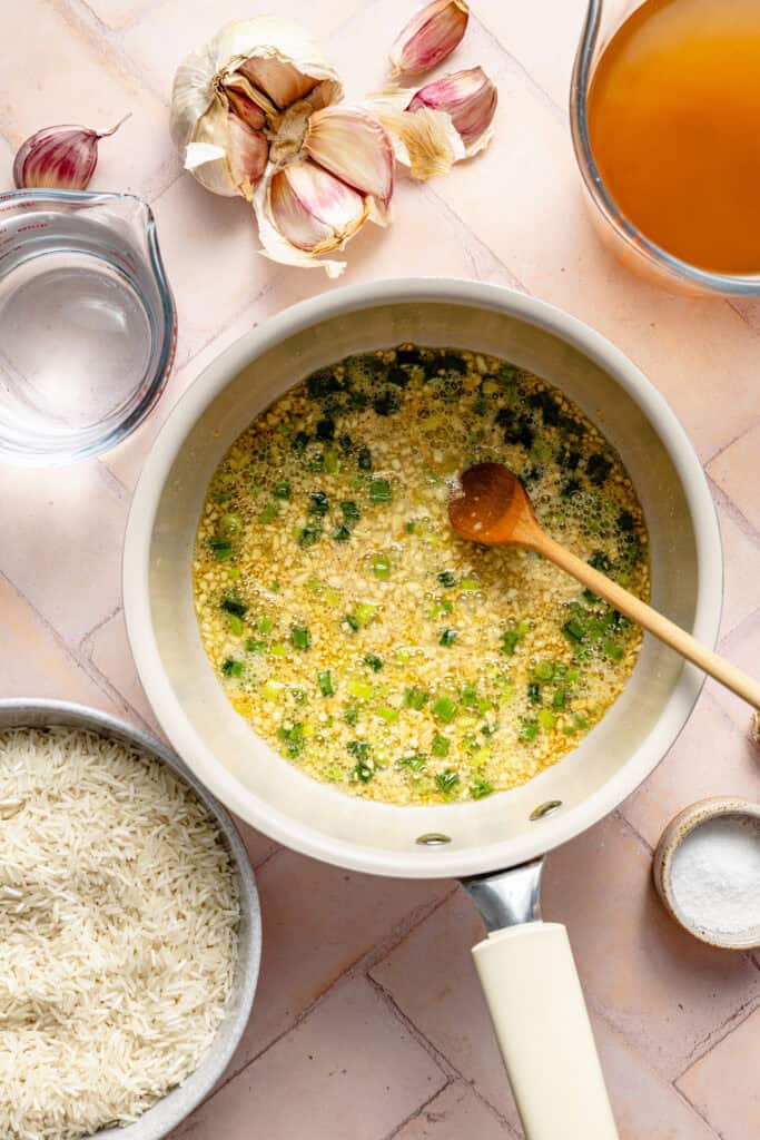Easy Garlic Rice - All the Healthy Things
