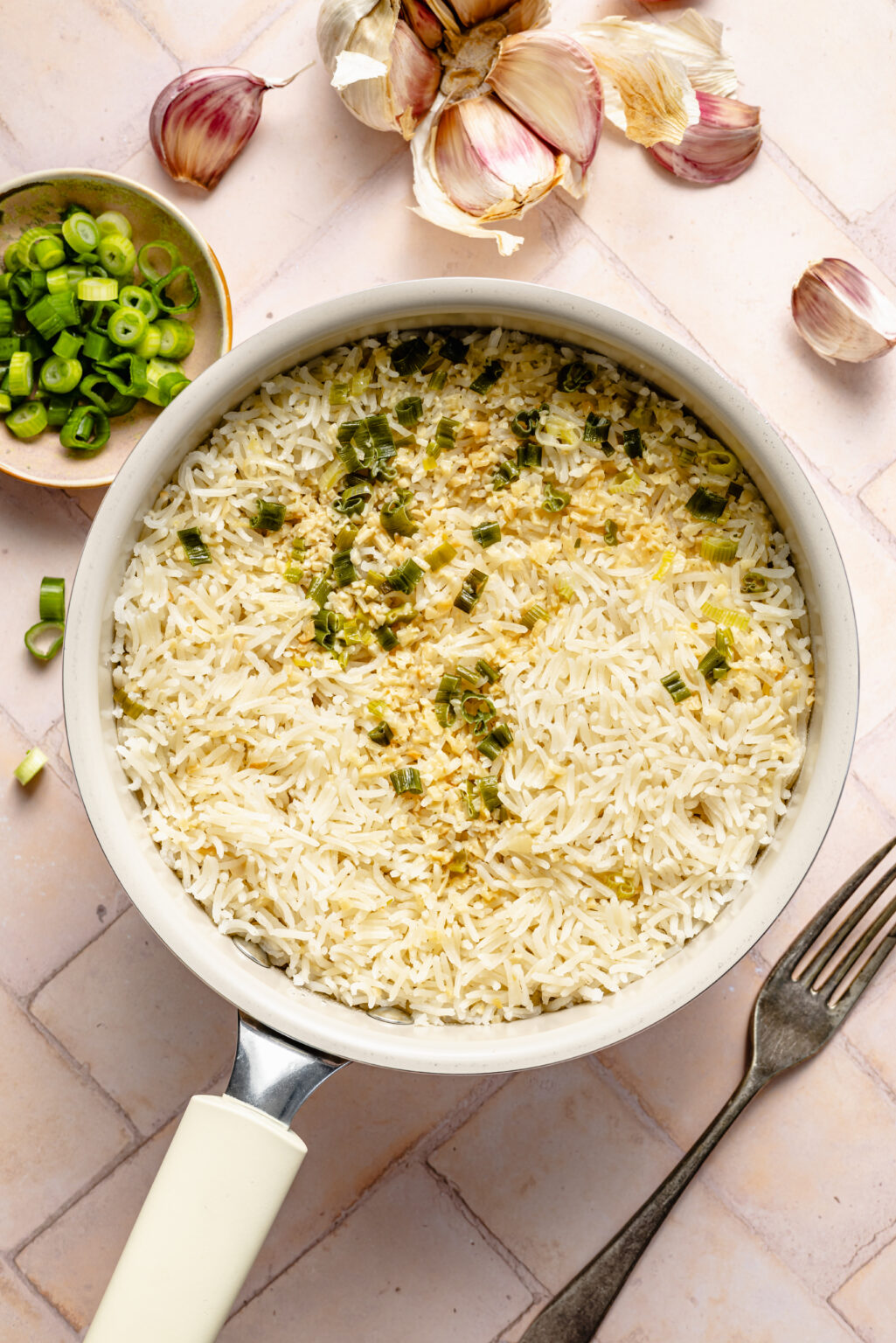 Easy Garlic Rice - All the Healthy Things
