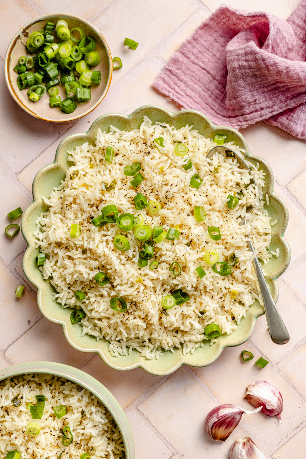Easy Garlic Rice - All the Healthy Things