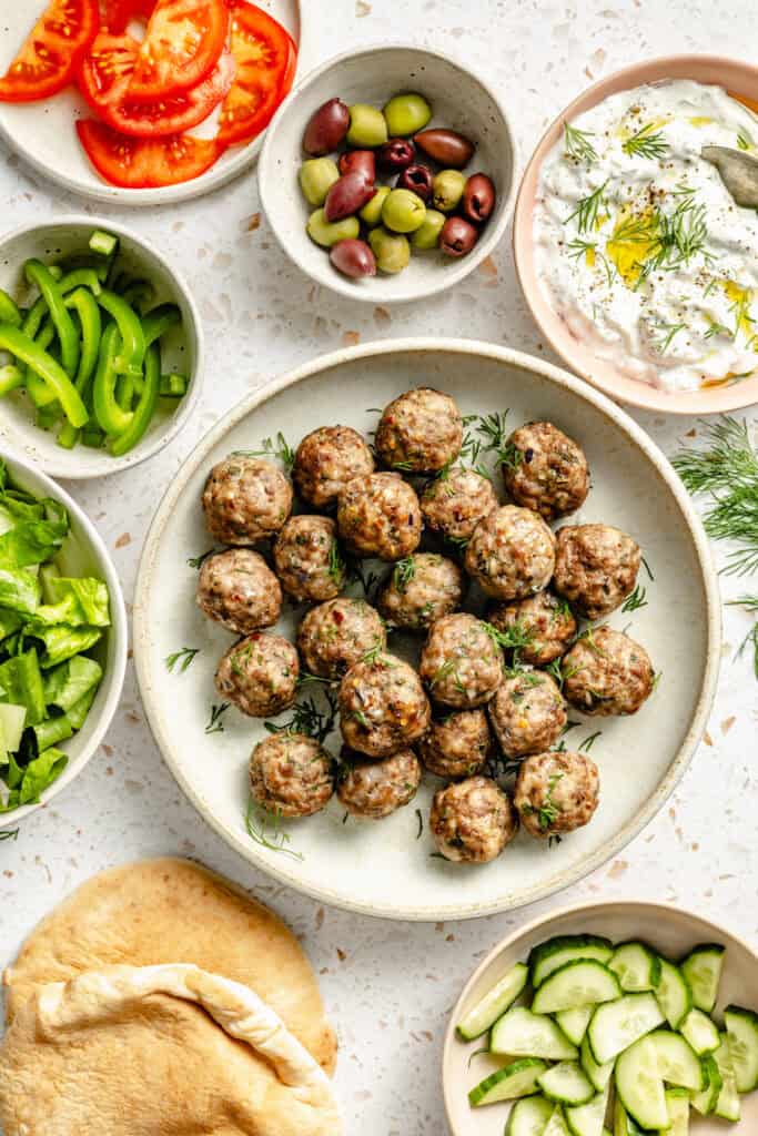 cooked meatballs on plate