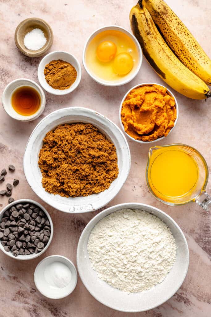 pumpkin banana bread ingredients