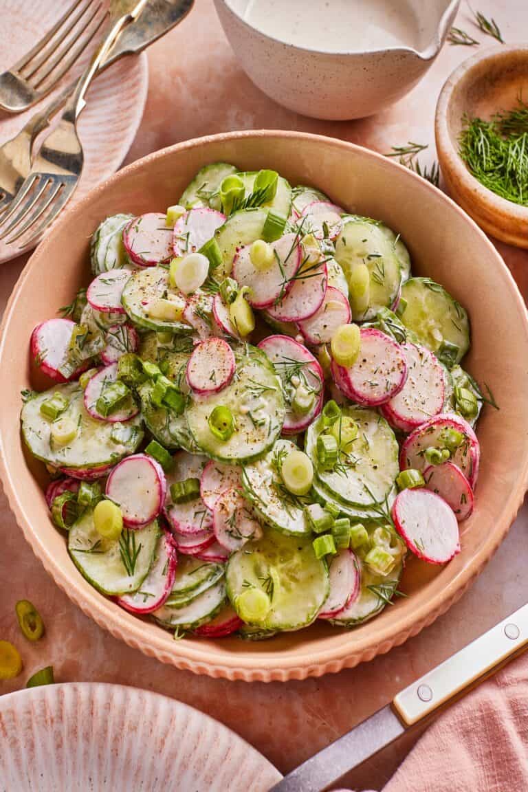 Creamy Cucumber Radish Salad