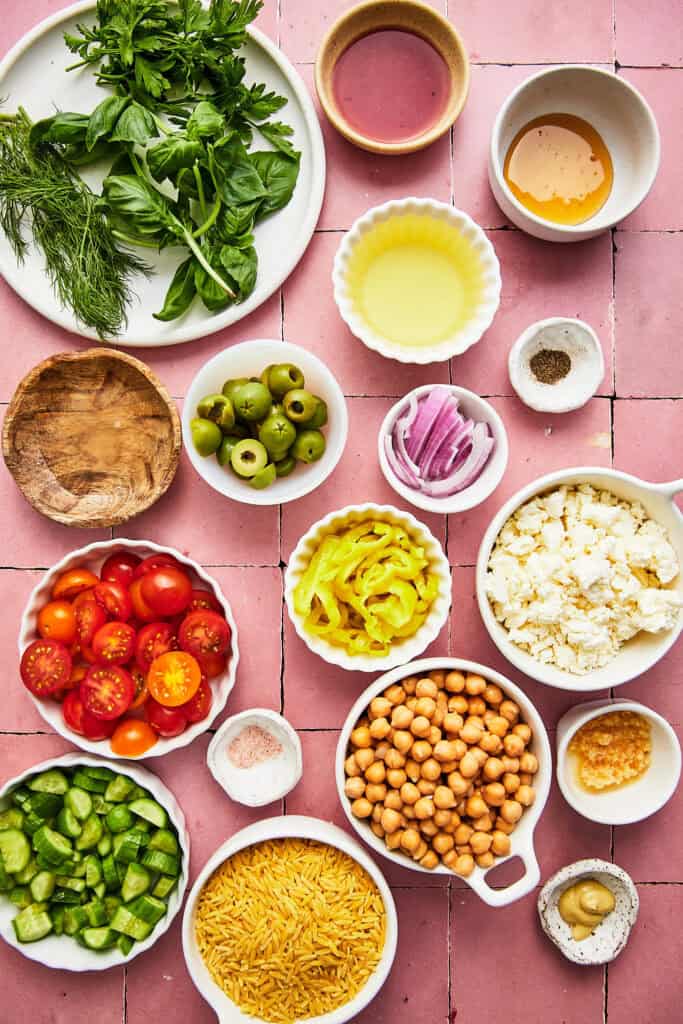 chickpea pasta salad ingredients