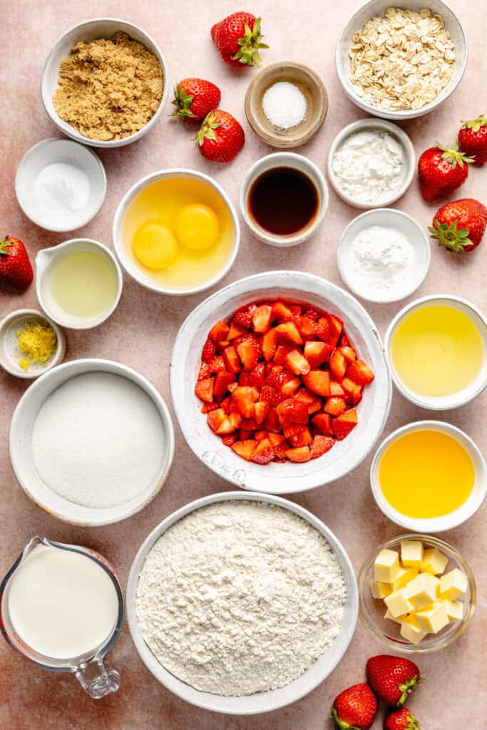 strawberry muffin ingredients