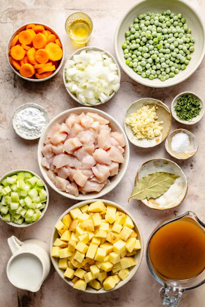 chicken pot pie soup ingredients