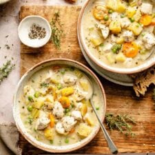 Healthy Chicken Pot Pie Soup