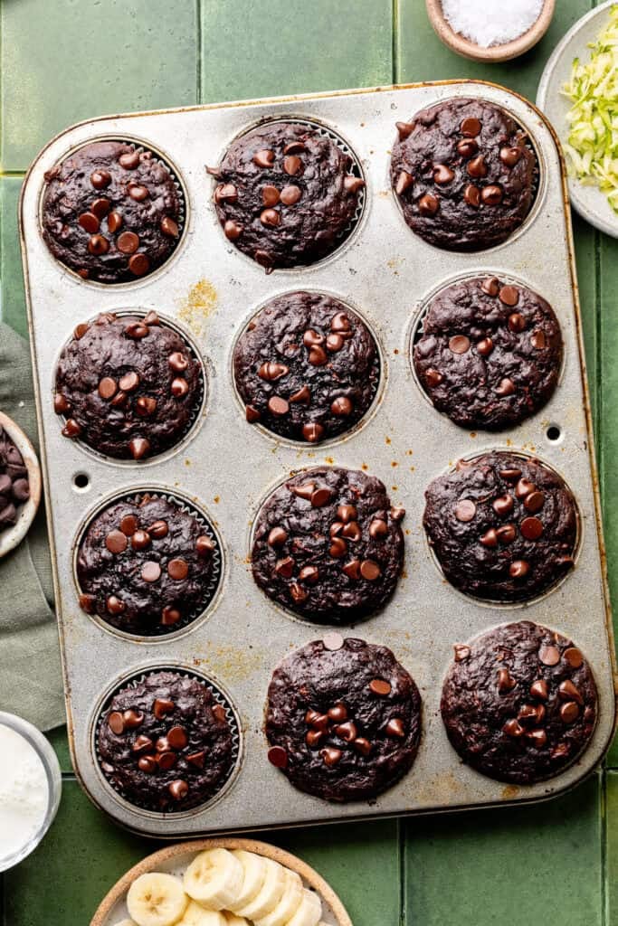 muffins in muffin pan