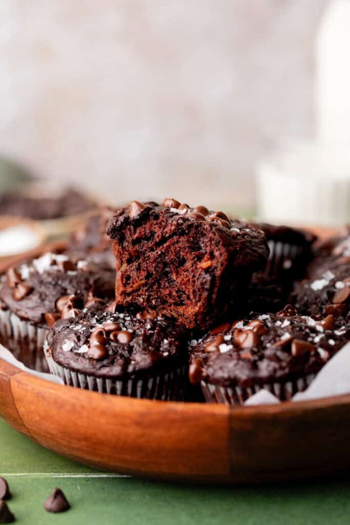 muffin stacked on plate