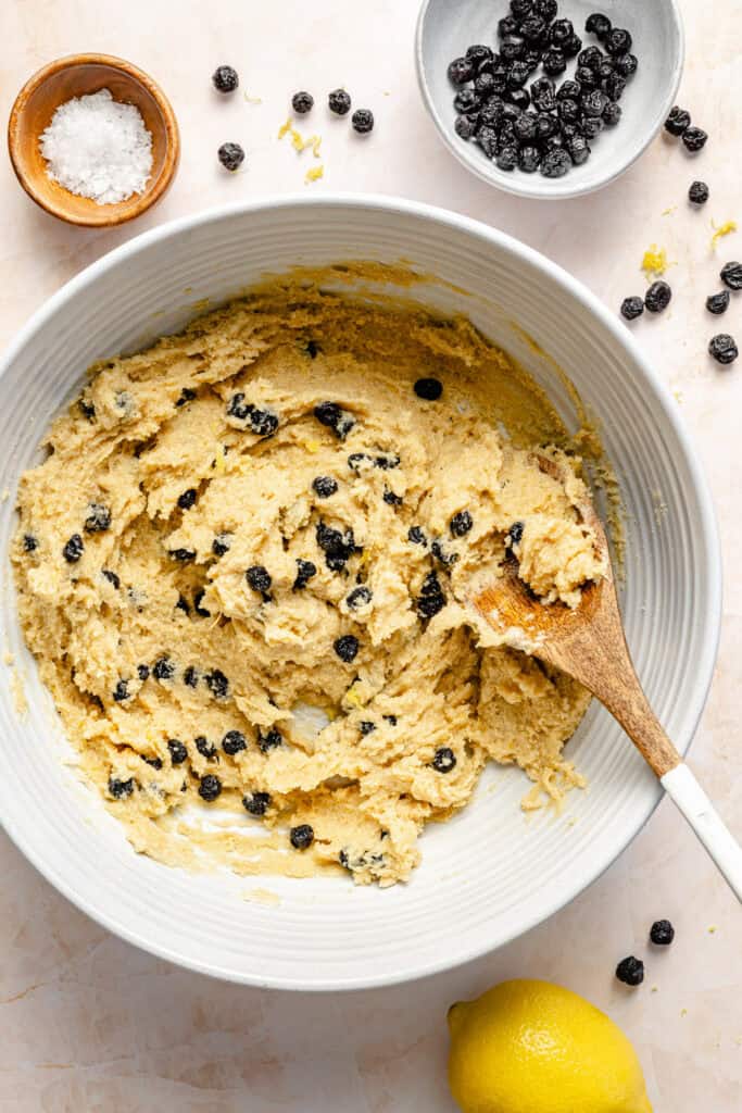 protein ball batter in bowl