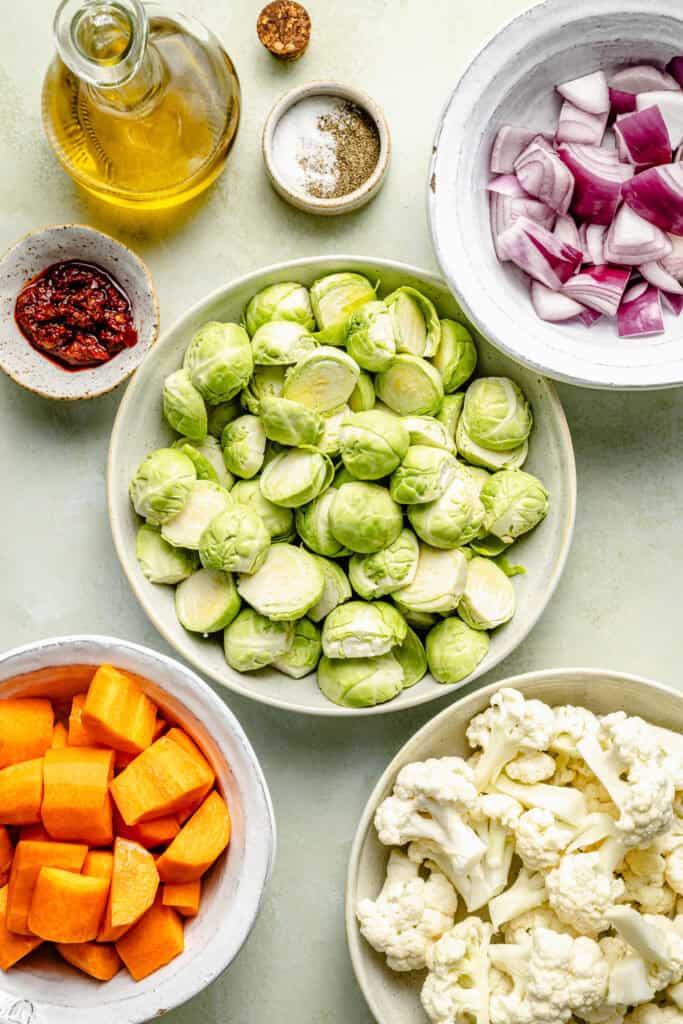 recipe ingredients in balls