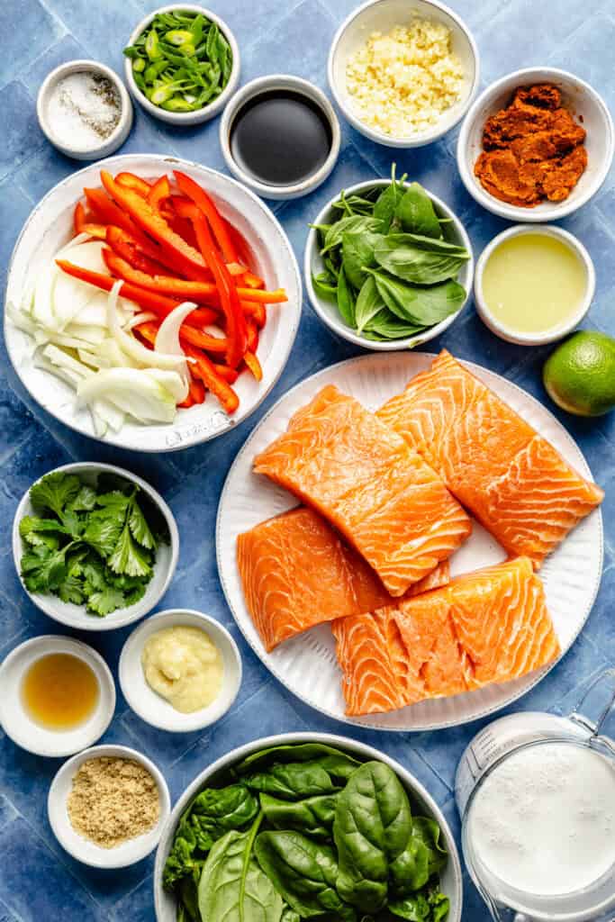 coconut curry salmon ingredients