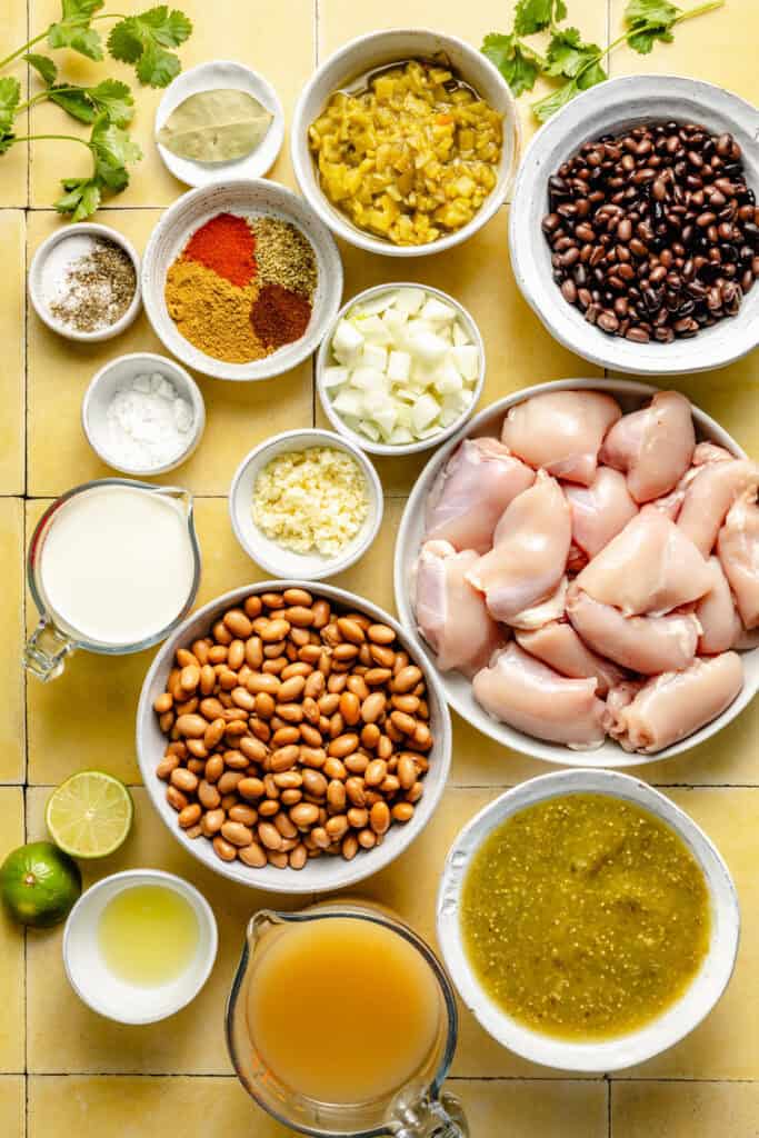 green chicken enchilada soup ingredients