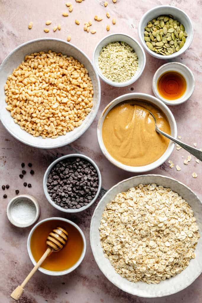 homemade granola bar ingredients