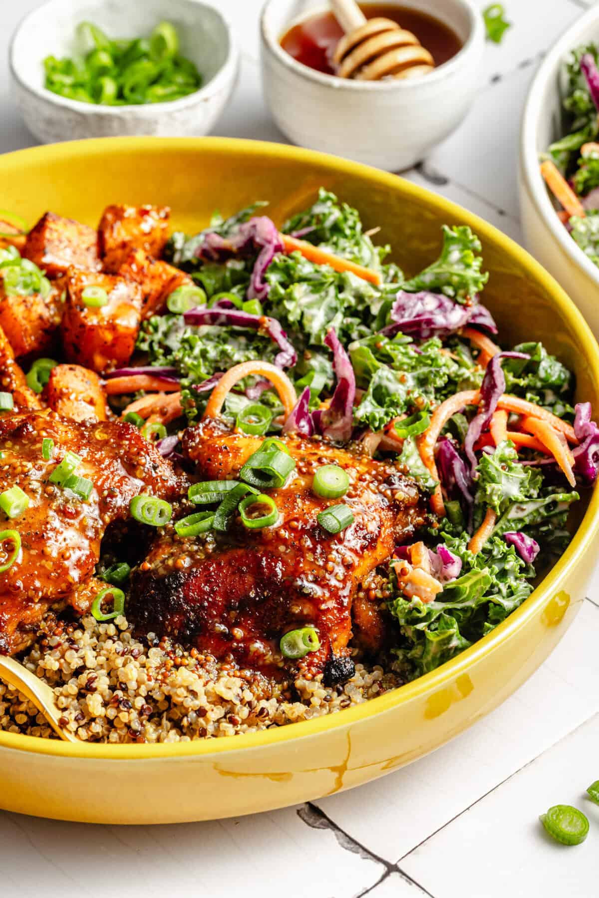 hot honey chicken bowl