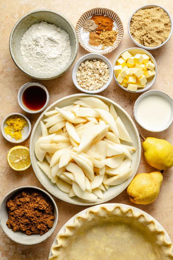 pear pie ingredients