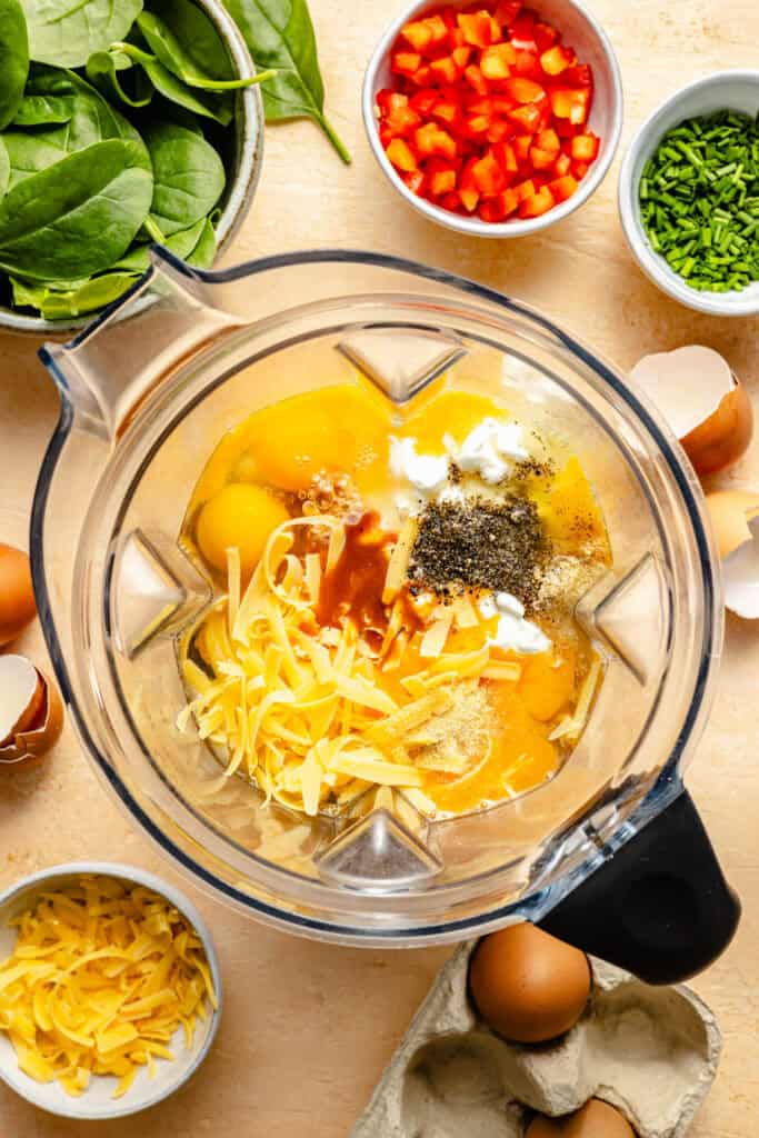 egg ingredients in blender