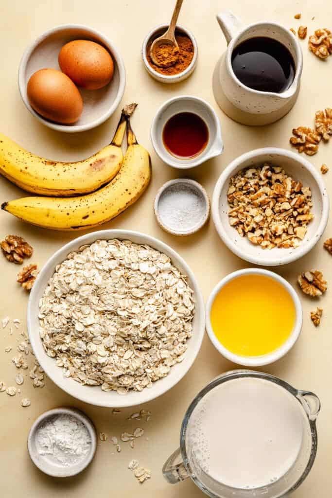 banana baked oatmeal ingredients