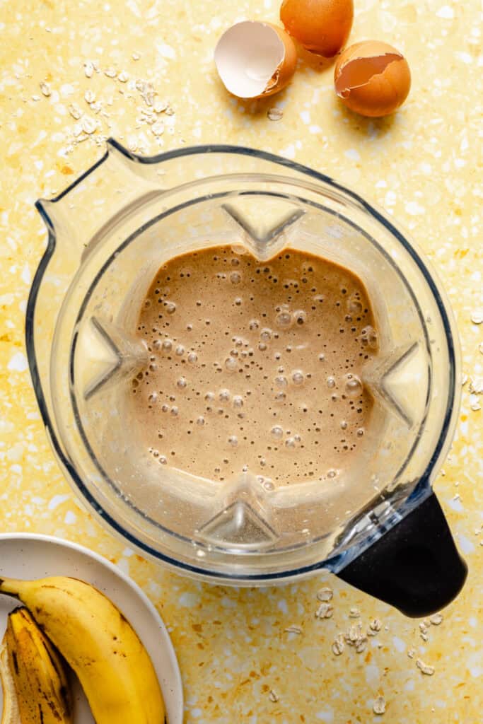 pancake batter in blender