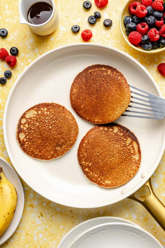 pancakes in pan