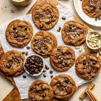 cookies on serving board