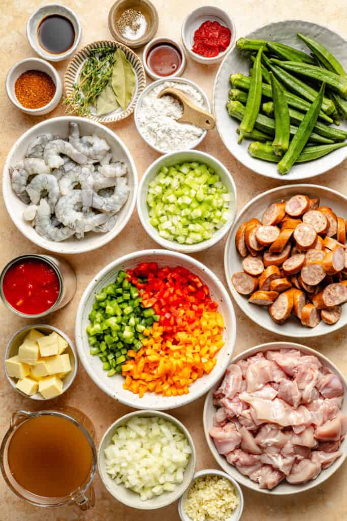 gluten free gumbo ingredients