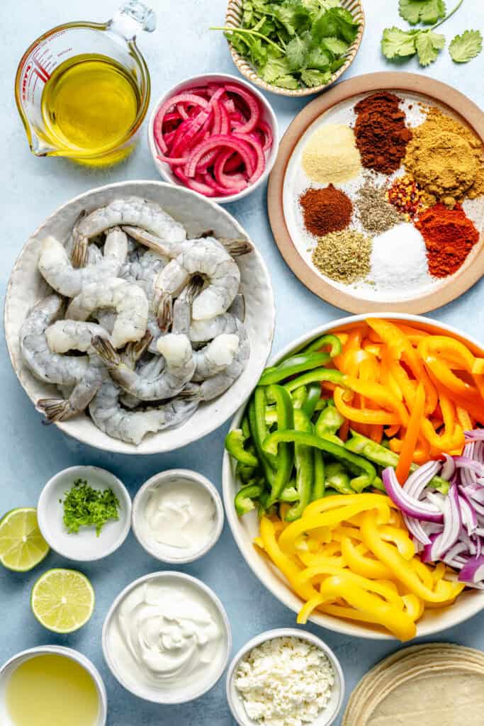 shrimp fajita ingredients