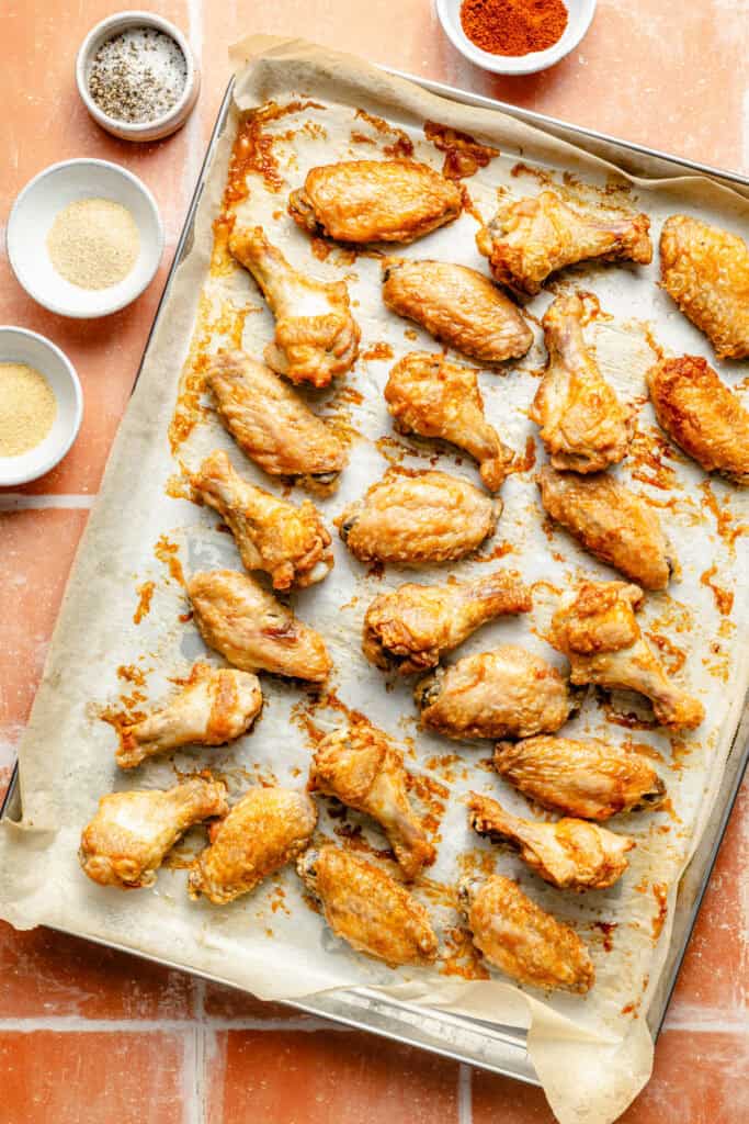 crispy wings on sheet pan