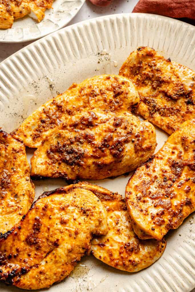 air fryer chicken breast on plate