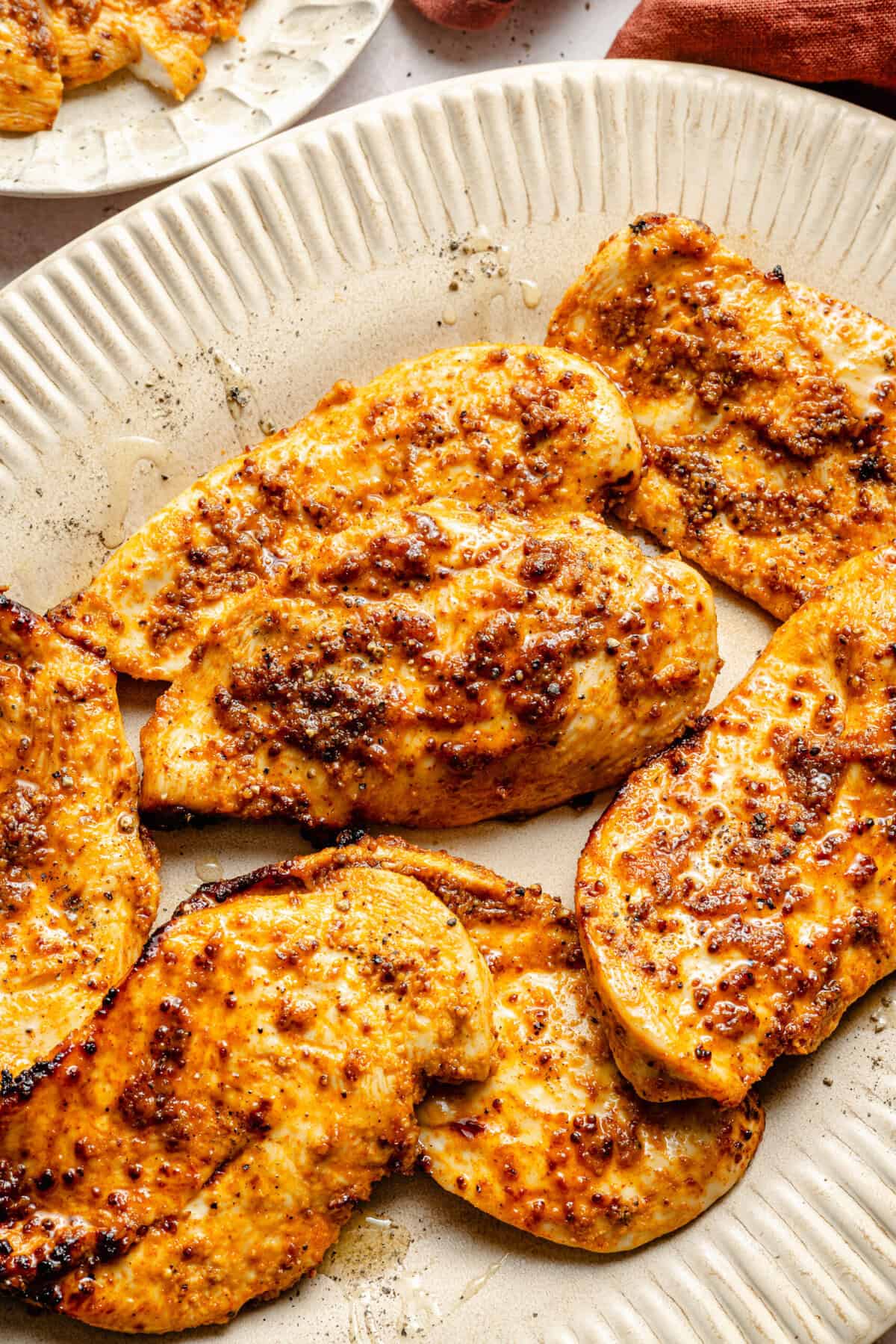 air fryer chicken breast on plate